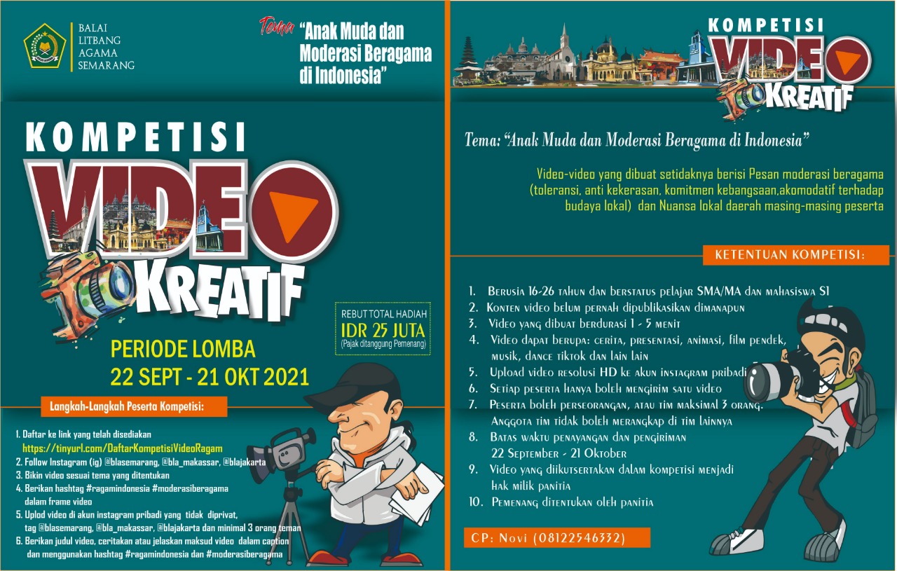 Kompetisi Video Kreatif Balai Litbang Agama Semarang